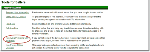 Tools for Sellers