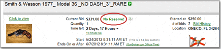 Reserve Price Auction